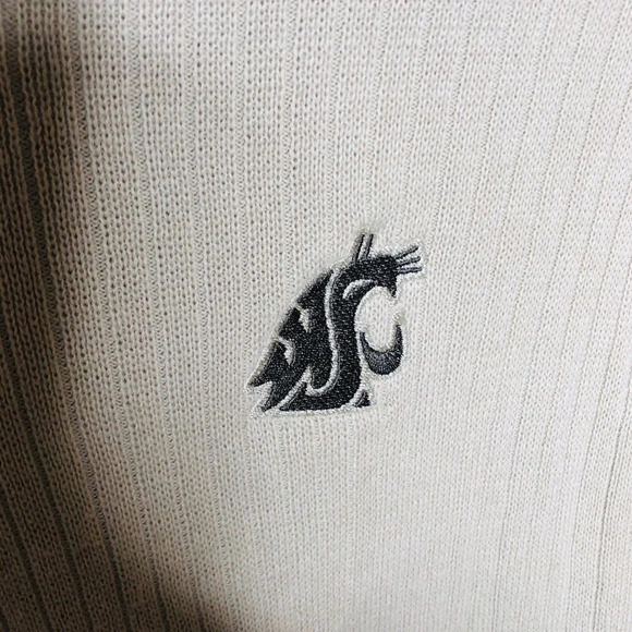 Cutter and Buck men’s tan sweater. Size large - Picture 4 of 4